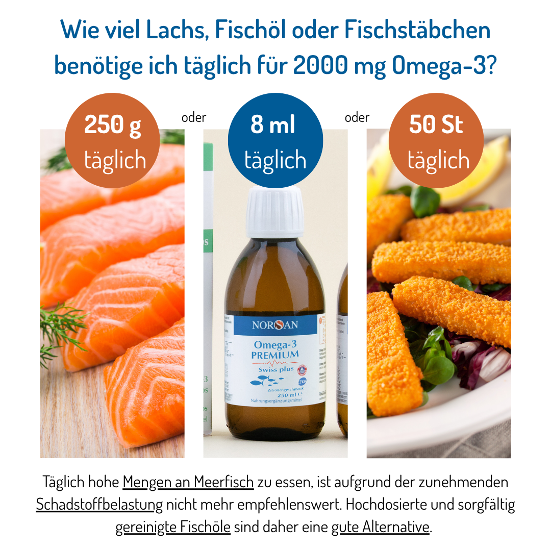 Omega-3 Premium Swiss Plus Öl 250ml – Bild 3