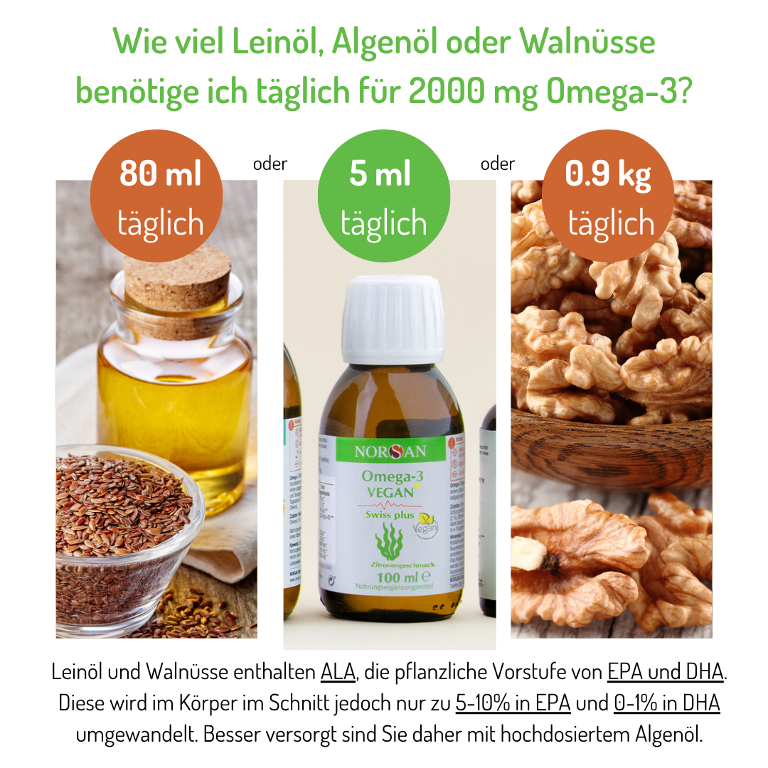 Omega-3 Vegan Öl 100ml – Bild 3