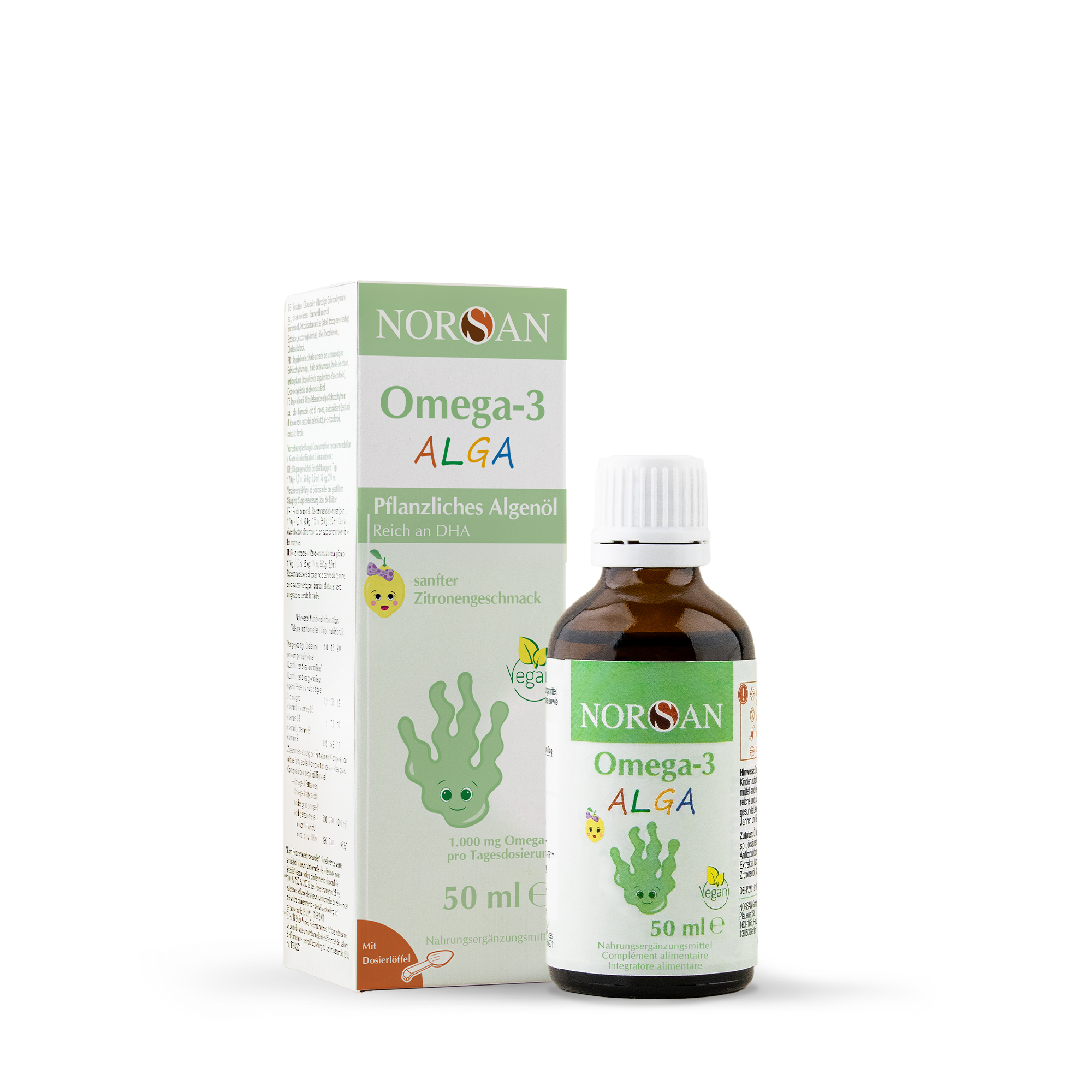 Omega-3 vegan ALGA Öl